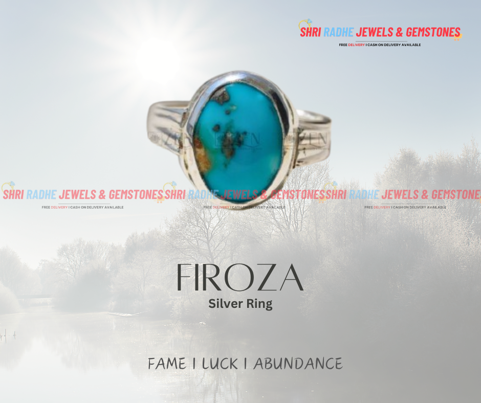 Premium Synthetic Firoza Ring & Locket (Activated with Certificate) 💯