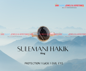 Premium Synthetic Sulemani Hakik Ring & Locket (Activated with Certificate) 💯