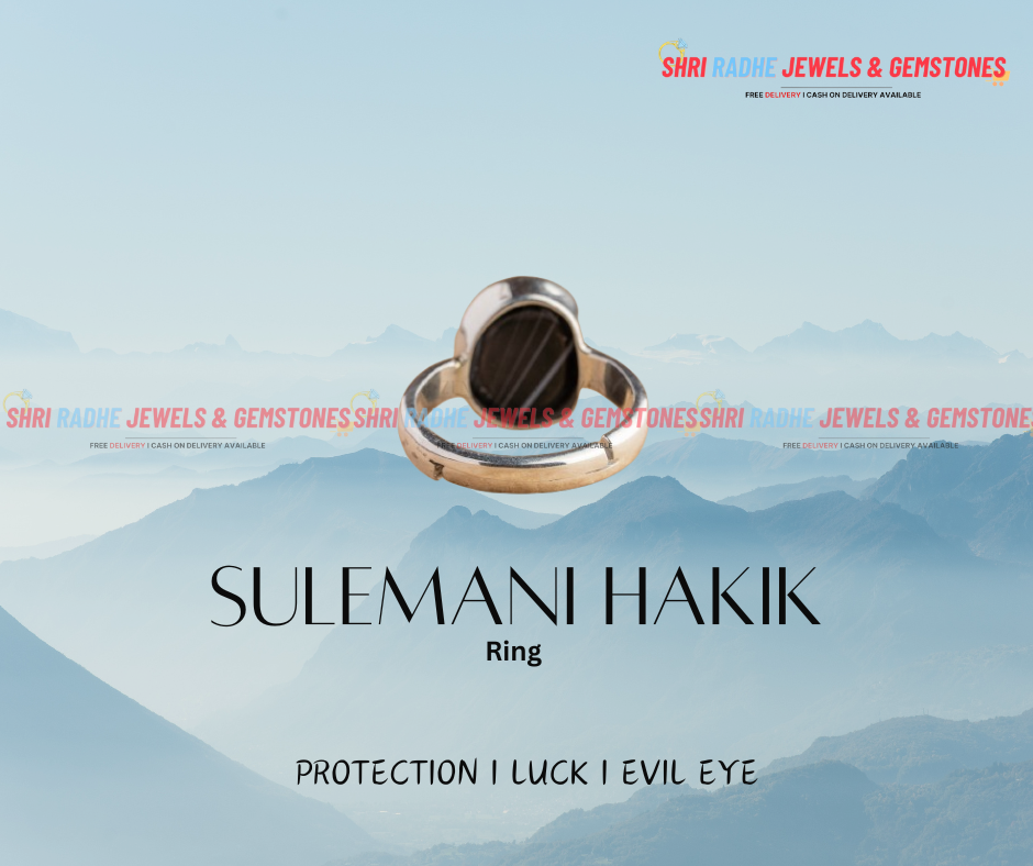 Premium Synthetic Sulemani Hakik Ring & Locket (Activated with Certificate) 💯
