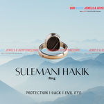 Premium Synthetic Sulemani Hakik Ring & Locket (Activated with Certificate) 💯