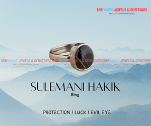 Premium Synthetic Sulemani Hakik Ring & Locket (Activated with Certificate) 💯