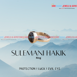 Premium Synthetic Sulemani Hakik Ring & Locket (Activated with Certificate) 💯