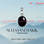 Premium Synthetic Sulemani Hakik Ring & Locket (Activated with Certificate) 💯
