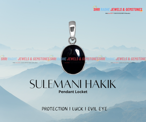 Premium Synthetic Sulemani Hakik Ring & Locket (Activated with Certificate) 💯
